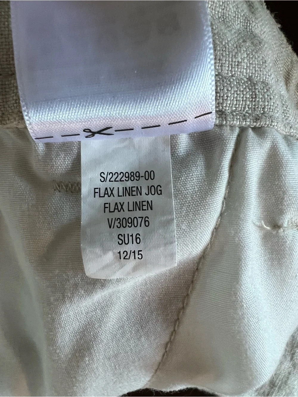 Old Navy Linen Joggers in Oat Flax 34 Tall